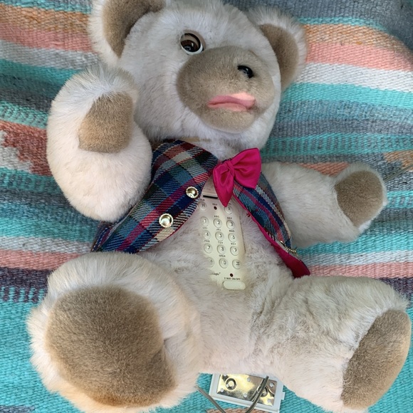 Vintage K.C. Beariphone II 1986 Teleconcepts Talking Plush Teddy Bear Phone - Picture 7 of 8